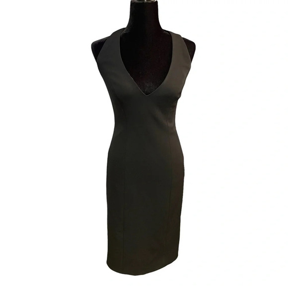 Ralph Lauren Black Label Wool Blend Black Mini Dress size 2 Made in Italy - Picture 3 of 8